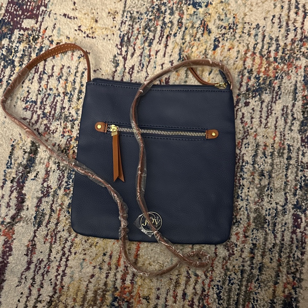 Joy Mangano Elegant Navy Crossbody Bag